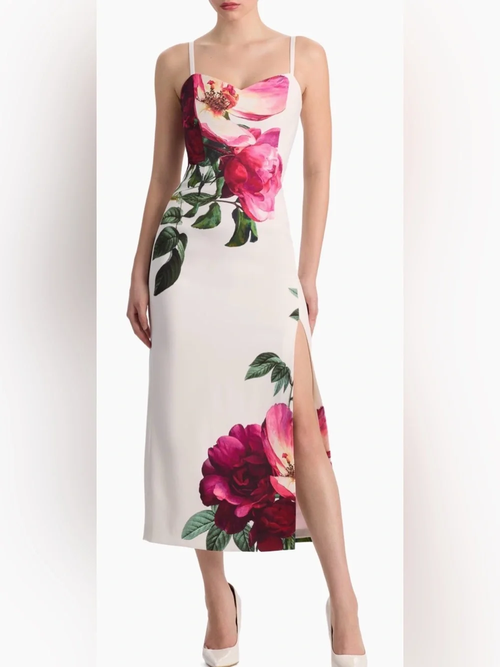 Alice + Olivia Nina Sweetheart Midi-Dress - Picture 2 of 7